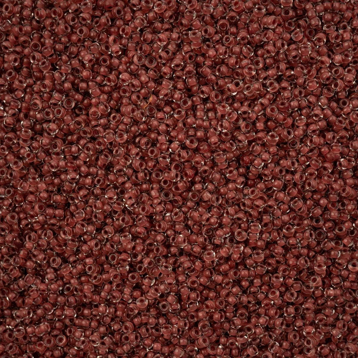 Czech Seed Beads - 11/0 - Crystal Color Lined Terra Intensive Brown