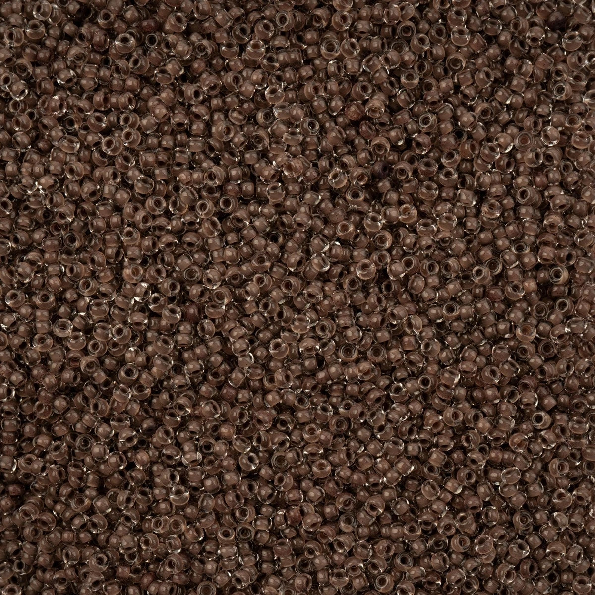 Czech Seed Beads - 11/0 - Crystal Color Lined Terra Intensive Dark Brown