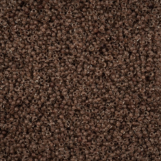 Czech Seed Beads - 11/0 - Crystal Color Lined Terra Intensive Dark Brown