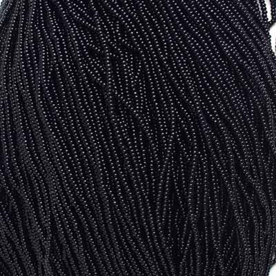 Czech Seed Beads - 11/0 - Opaque Black (hank)