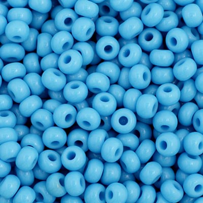 Czech Seed Beads - 11/0 - Opaque Turquoise Blue (23g)