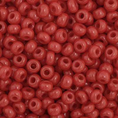 Czech Seed Beads - 11/0 - Opaque Dark Red (23g)