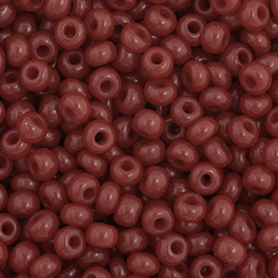 Czech Seed Beads - 11/0 - Opaque Cranberry (23g)