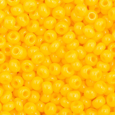 Czech Seed Beads - 11/0 - Opaque Golden Yellow (23g)