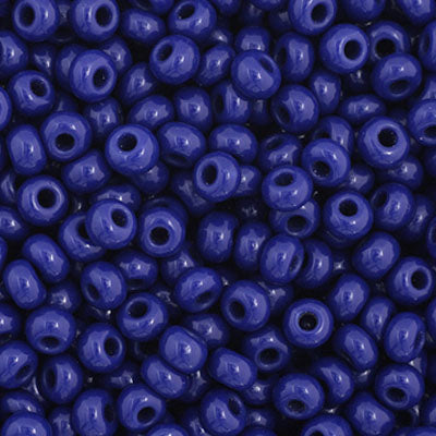 Czech Seed Beads - 11/0 - Opaque Dark Royal Blue (23g)