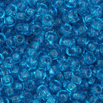 Czech Seed Beads - 11/0 - Transparent Medium Aqua (23g)