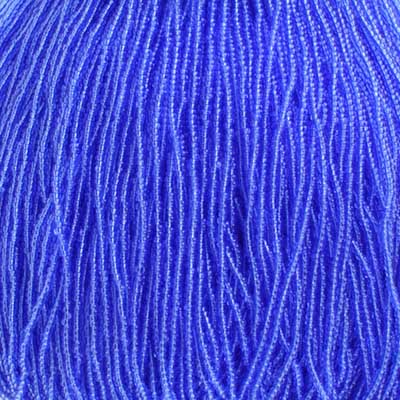 Czech Seed Beads - 11/0 - Transparent Med Blue (hank)
