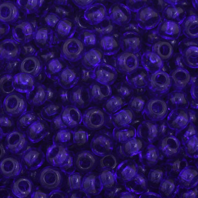 Czech Seed Beads - 11/0 - Transparent Royal Blue (23g)