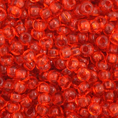 Czech Seed Beads - 11/0 - Transparent Orange (23g)