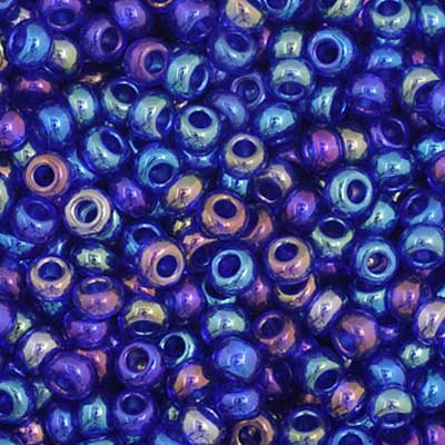 Czech - 11/0 Seed bead - Transparent Navy Blue AB (250g)
