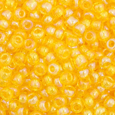 Czech Seed Beads - 11/0 - Transparent Yellow AB (23g)