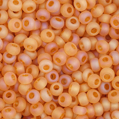 Czech Seed Beads - 11/0 - Transparent Topaz AB Matte (23g)