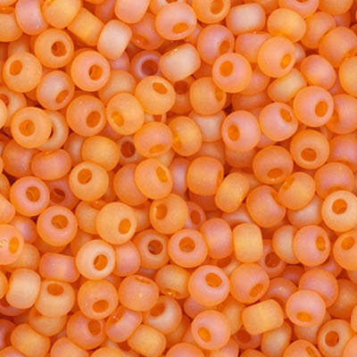 Czech - 11/0 Seed bead - Transparent Light Orange Matte AB (250g)