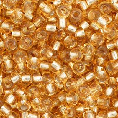 Czech - 11/0 Seed bead - Silver Lined Light Gold (250g)