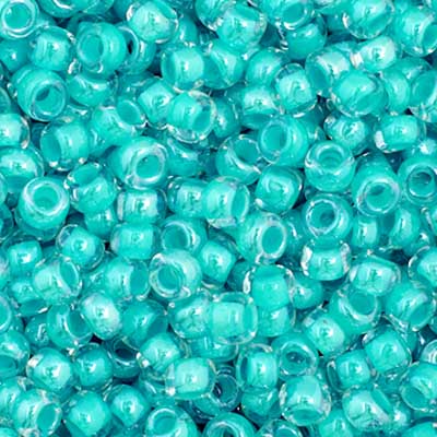 Czech Seed Beads - 11/0 - Color Lined Turquoise (23g)
