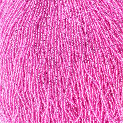 Czech - 11/0 Seed bead - Silver Lined Dark Fuchsia (500g Strung)