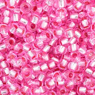 Czech - 11/0 Seed bead - Silver Lined Rosaline Dyed (250g)