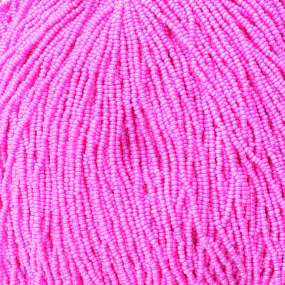 Czech - 11/0 Seed bead - Opaque Dyed Rose (500g Strung)