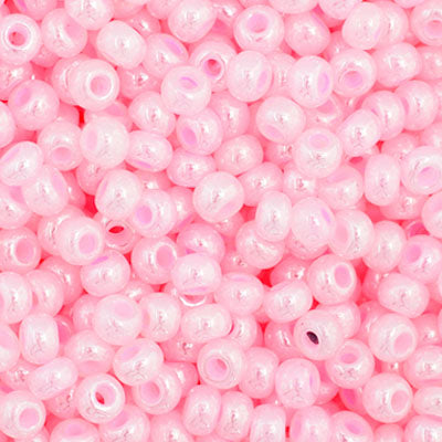 Czech - 11/0 Seed bead - Opaque Pale Pink Dyed Pearl (250g)