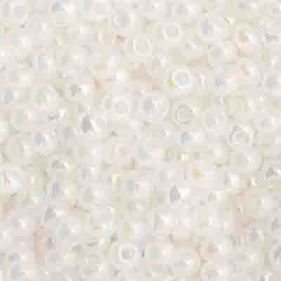 Czech - 11/0 Seed bead - Opaque White AB (250g)