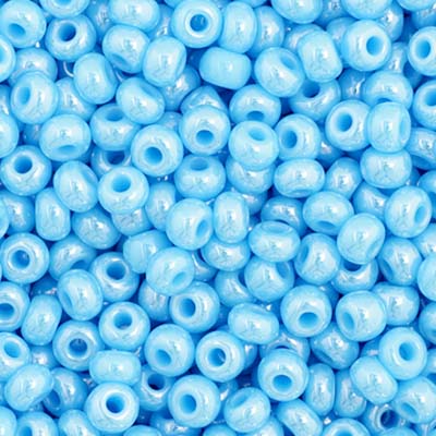 Czech - 11/0 Seed bead - Opaque Light Blue Luster (250g)