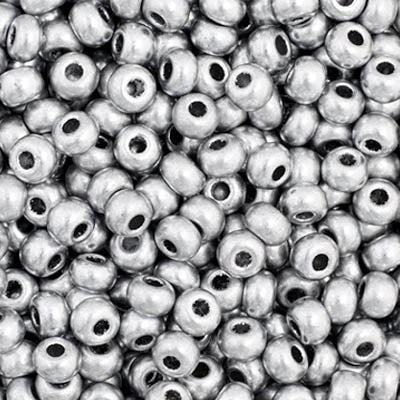 Czech - 11/0 Seed bead - Metallic Silver (250g)