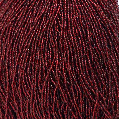 Czech - 11/0 Seed bead - Silver Lined Dark Red Natural (500g Strung)