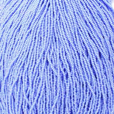 Czech - 11/0 Seed bead - Opaque Light Blue AB Natural (500g Strung)