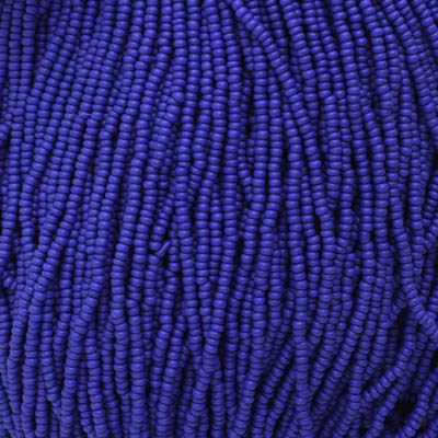 Czech - 11/0 Seed bead - Opaque Navy Matte Natural (500g Strung)