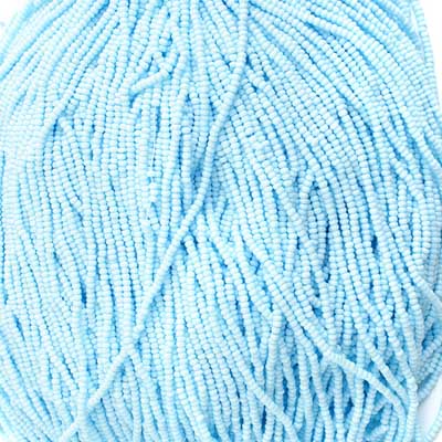 Czech - 11/0 Seed bead - Light Blue Solgel (500g Strung)