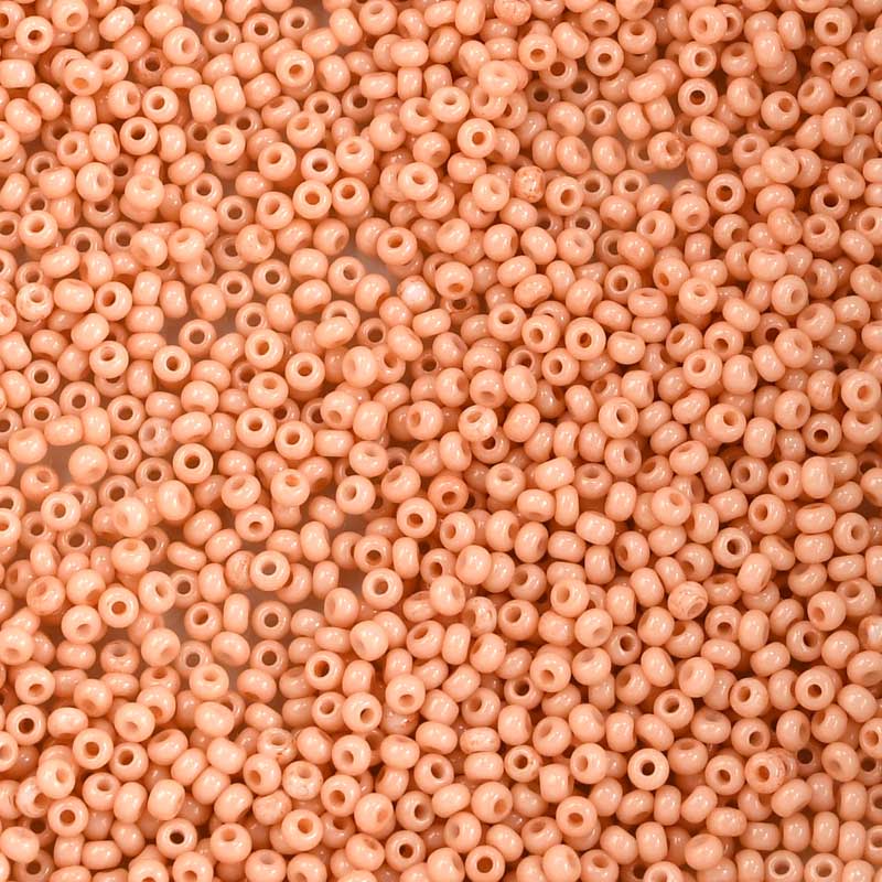 Czech - 11/0 Seed bead - Dyed Chalk Light Orange Solgel (250g)