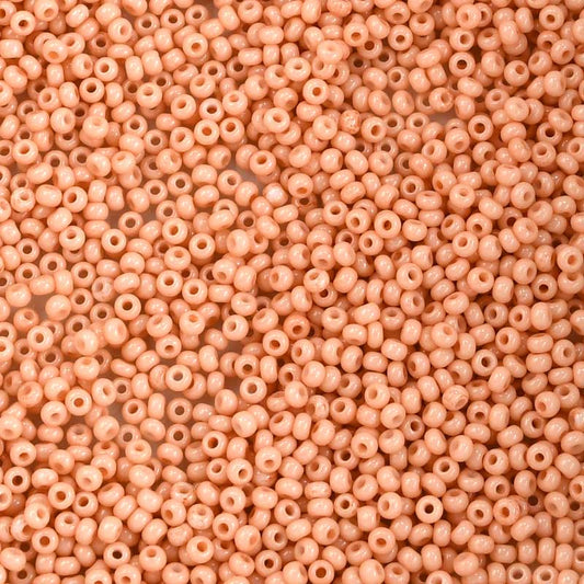 Czech - 11/0 Seed bead - Dyed Chalk Light Orange Solgel (250g)