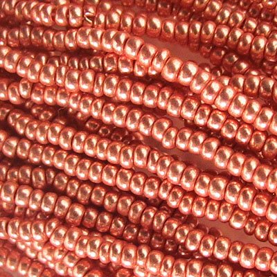 Czech Seed Beads - 11/0 - Metallic Light Copper [Terra] (hank)