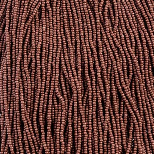 Czech - 11/0 Seed bead - Terra Intensive Dark Brown (500g Strung)