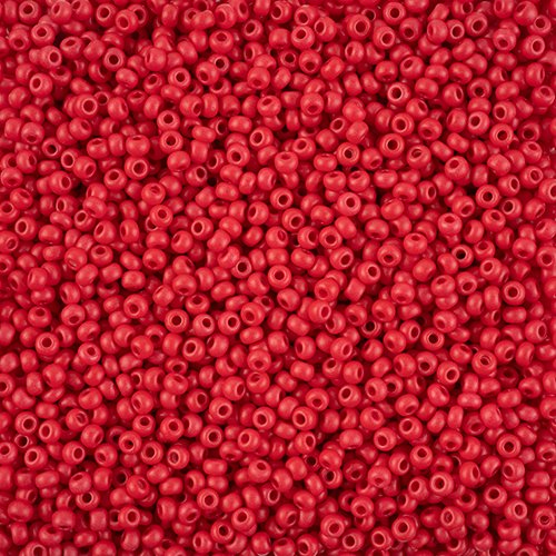 Czech Seed Beads - 11/0 - Terra Intensive Red Matte (500g Strung)