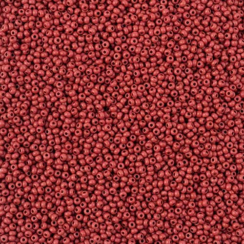 Czech Seed Beads - 11/0 - Terra Intensive Brown Matte (23g)