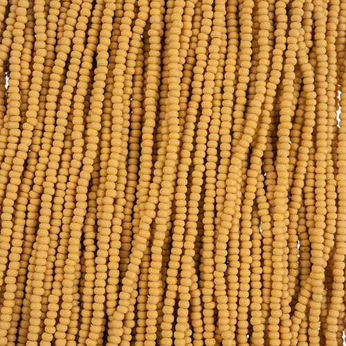 Czech Seed Beads - 11/0 - Permalux Yellow-Brown Matte (250g Strung)