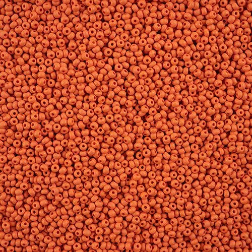 Czech Seed Beads - 11/0 - Permalux Orange Matte (Tube)