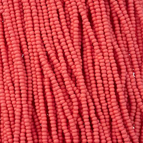 Czech Seed Beads - 11/0 - Permalux Red Matte (250g Strung)