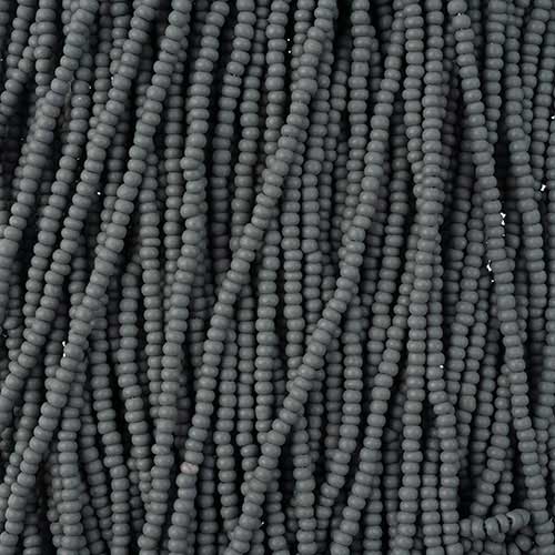 Czech Seed Beads - 11/0 - Permalux Grey Matte (250g Strung)