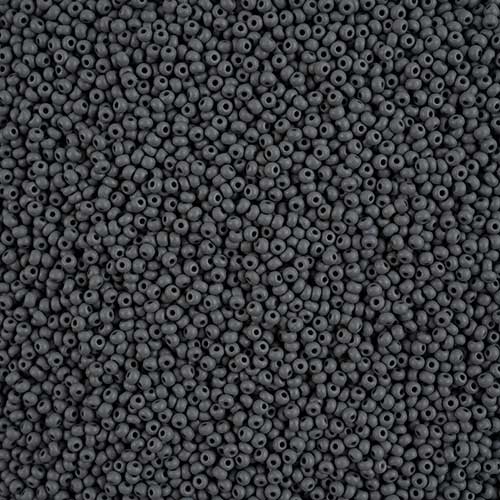 Czech Seed Beads - 11/0 - Permalux Grey Matte (Tube)
