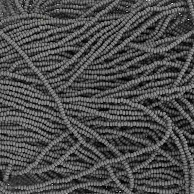 Czech - 12/0 Seed Bead - Opaque Grey (500g Strung)