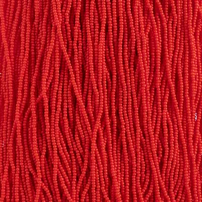 Czech - 12/0 Seed Bead - Opaque Light Red (500g Strung)
