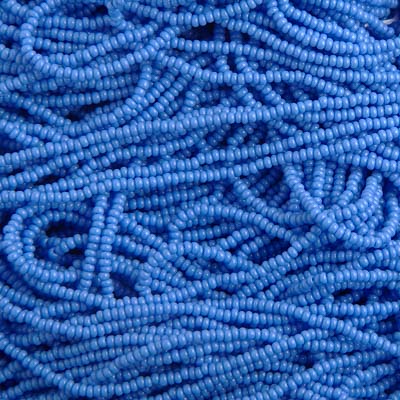 Czech - 12/0 Seed Bead - Opaque Light Royal Blue (500g Strung)