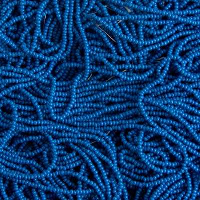 Czech - 12/0 Seed Bead - Opaque Medium Blue (500g Strung)