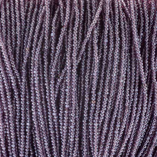 Czech - 13/0 Charlotte - Transparent Light Amethyst Luster (100g Strung)