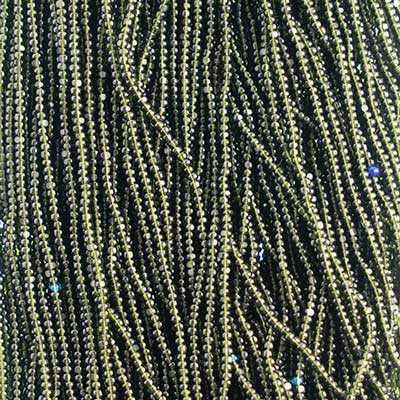 Czech - 13/0 Charlotte - Transparent Medium Green (100g Strung)