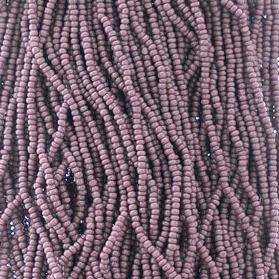 Czech - 13/0 Charlotte - Opaque Dark Mauve (100g Strung)