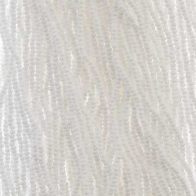 Czech - 13/0 Charlotte - Opaque White (100g Strung)