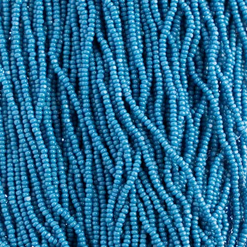 Czech - 13/0 Charlotte - Opaque Dark Blue (100g Strung)